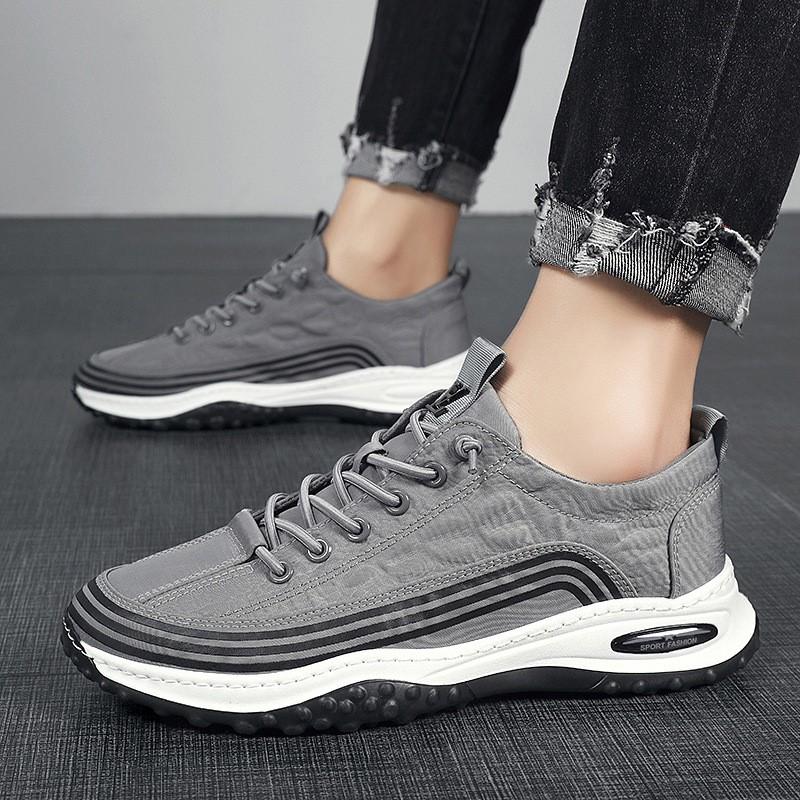 Men'S Spring Autumn New Breathable Ice Silk Cloth Shoes Trend Men'S Casual Shoes All Match Sports Shoes  M1201