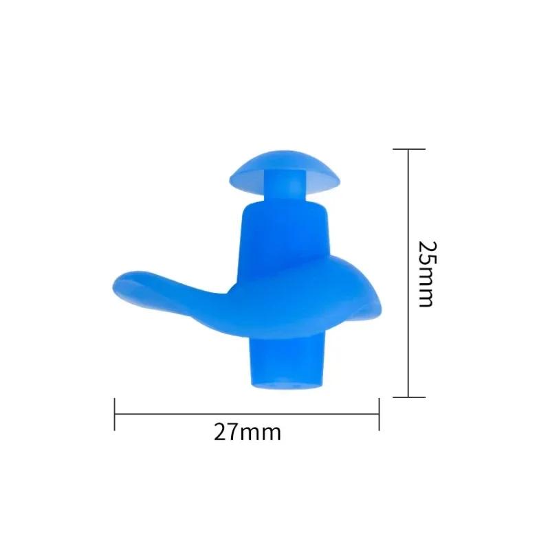 Silicone Earplug Sleep Noise Ear Plug Canceling Noise Portable Waterproof Swim Bath Earplugs with Box Swimming Accessories