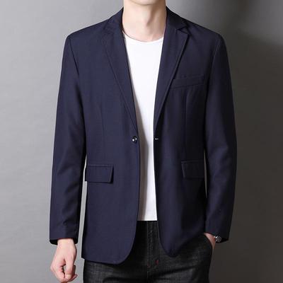 Herren Übergröße Herbstblazer - Ein-Knopf, Business Casual, Passform für mittleres Alter