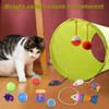 12/21PCS Interactive Kitten Bulk Toy Feather Balls Cat Toys Set Collapsible Tunnel Stick Mouse
