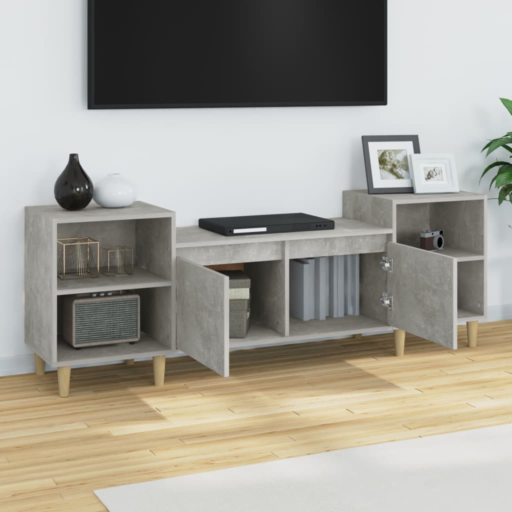 TV Cabinet Concrete Grey 160 x 35 x 55 cm Particleboard