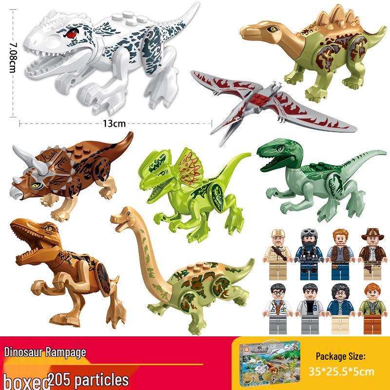 Fang Cheng Dinosaur Puzzle: Tyrannosaurus Rex Model Building Blocks Toy for Boys