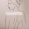 Woman One Line Drawing Art Canvas Painting Abstract Female Nude Pink Poster Woman Body Minimalist Print Nordic for Home Decor