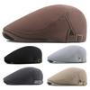 Convenient Men Hat Perfect Gifts Polyester Hollow Washable Men Beret Cap for Daily