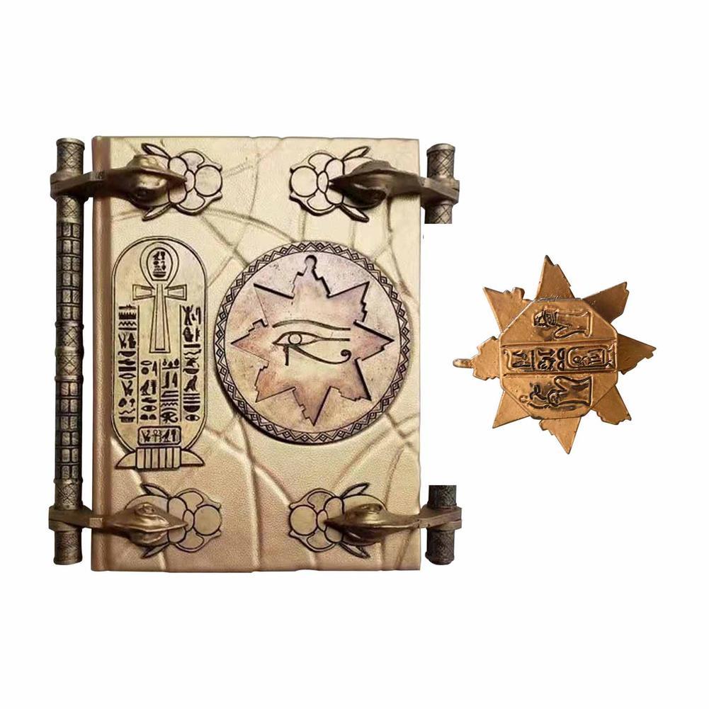 Wooden Vintage Storage Box Mummy's Book Of Death Resin Decoration Crafts Decorations Magic Hall I8H5