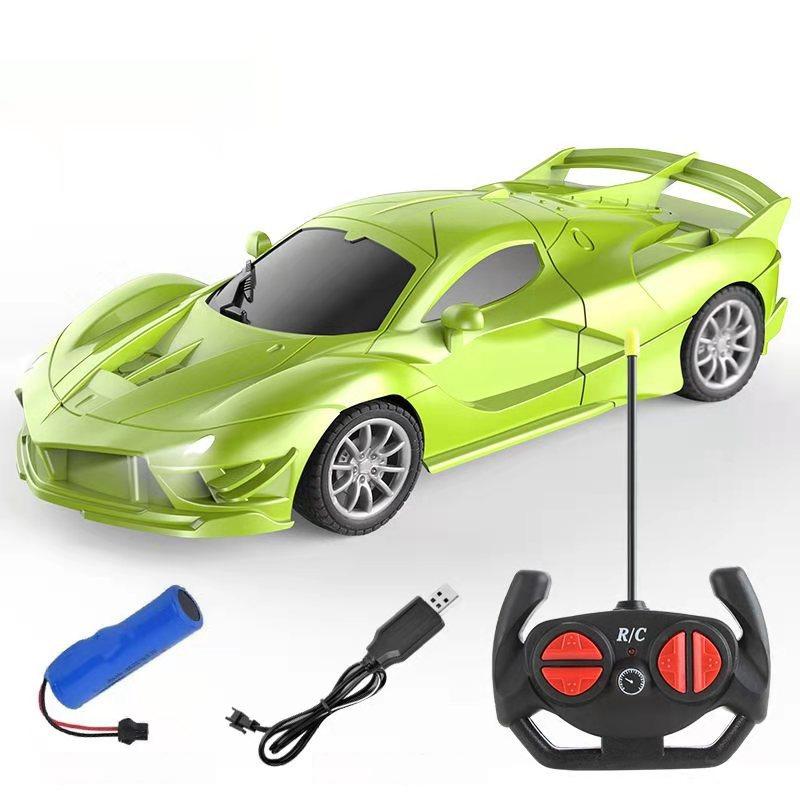 

Игрушка Машинка на Радиоуправлении для Детей со Светодиодными Огнями, Контроллер, Электрический Гоночный Автомобиль для Мальчика, Девочки, Подарок на День Рождения