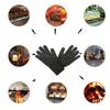 BBQ Oven Gloves High Temperature Resistance Barbecue Mitts 800 Degrees Fireproof Anti Heat Insulation Microwave Glove for Baking