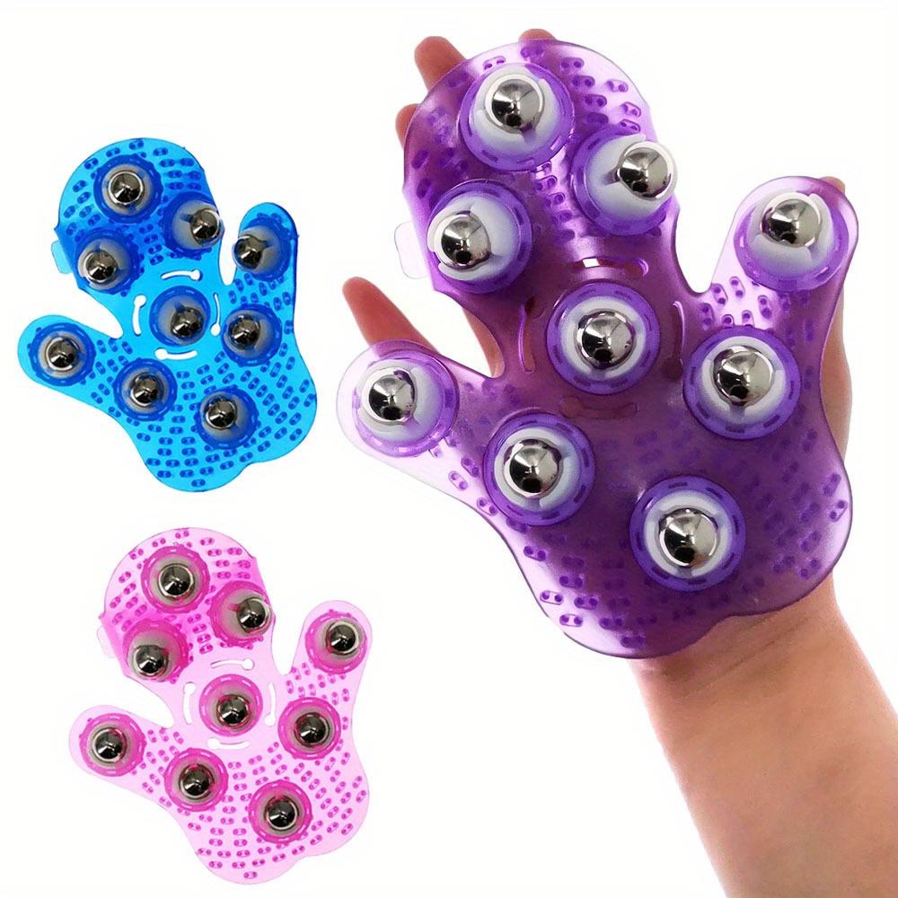 Ein Massagehandschuh mit Rollkugeln: zur Massage von Nacken, Rücken, Schultern, Hüften, Gesicht und mehr!