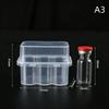 Dustproof Skincare Ampoule Organizer 1Pcs Plastic BA3 Storage Case Fit 3ml 2-10 Serum Vials for Daily Use Travel