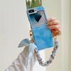 Wrist Strap Phone Case for Samsung Galaxy Z Flip 6 5 4 3 Flip6 Flip5 Flip4 Flip3 Shockproof Protective Cover