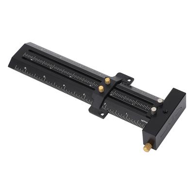 6in Woodworking Scriber with Limit Block Parallel Vertical Marking Easy To Read Double Line Marking Ruler