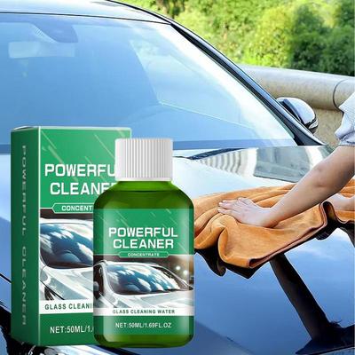 Car Glass Window Cleaner Multi Purpose Cleaner Oil Film Cleaner Deep Cleaning Safe 50ml Rain And Fog Protection Cleaner For Home