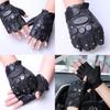 Special Forces Men Leather Half Finger Gloves For Cycling And Tactical Sports