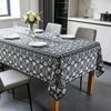 Dining Kitchen Party Event Cotton Linen Washable Rectangle Tablecloth