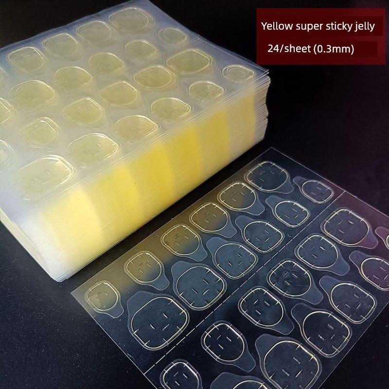 

Wear Armor High Viscosity Ultra-Thin Double-Side Paste Jelly Glue Ultra-thin super sticky yellow gum (10 sheets)