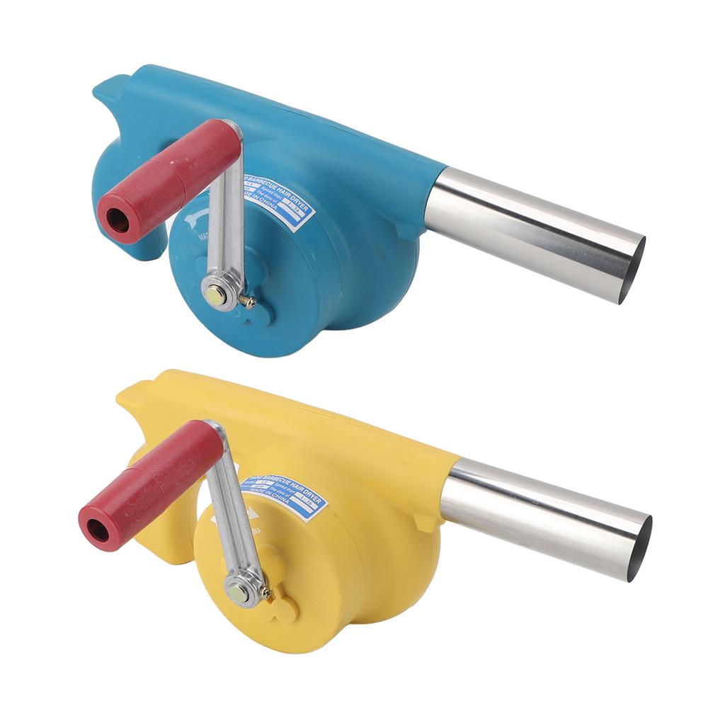 Hand Crank BBQ Fan Increase Firepower Portable Barbecue  Blower for Outdoor Camping Barbecuing