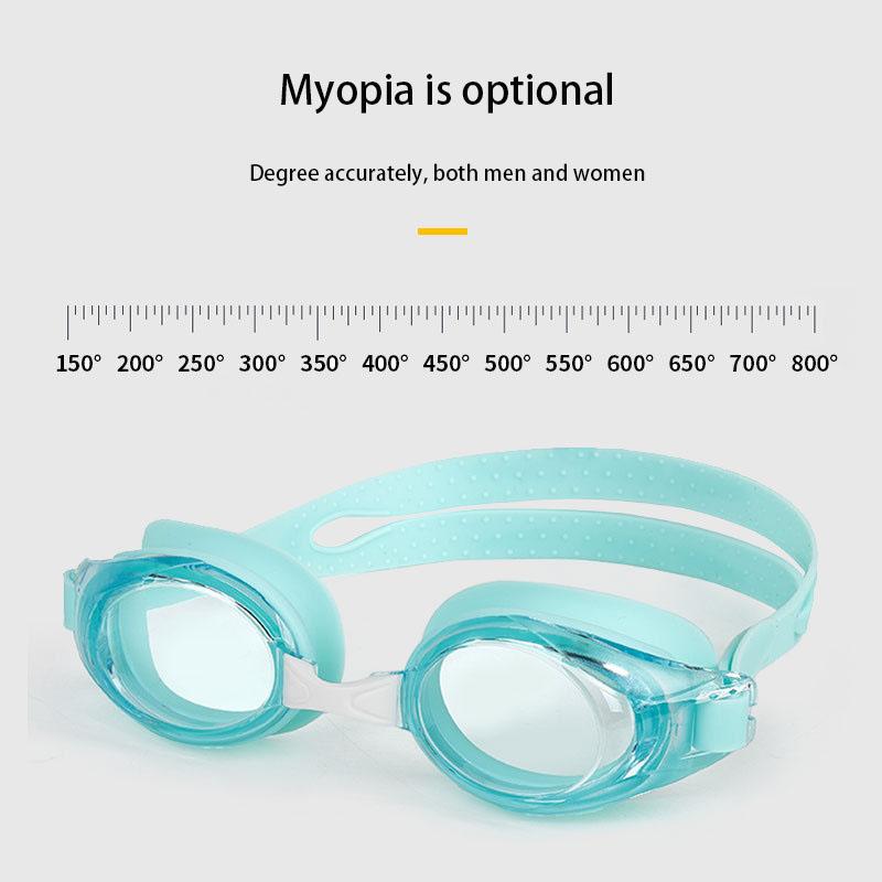 New Myopia Swimming Goggles HD Waterproof Anti-fog Soft Myopia Fashion Swimming Glasses Men's and Women's Pool Accessories