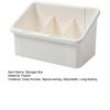 Cosmetic Storage Box Adjustable with 3 Compartments Cosmetic Organizer for Mirror Cabinet Slim Expandable Makeup
