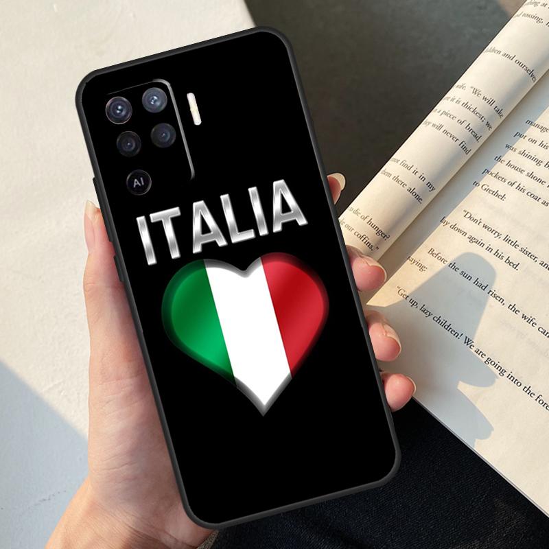 Italy Flag Case For OPPO A16 A15 A5 A9 A31 A53 A53S A1K A3S A5S A52 A72 A83 A91 A93 A54 A74 A94 Cover