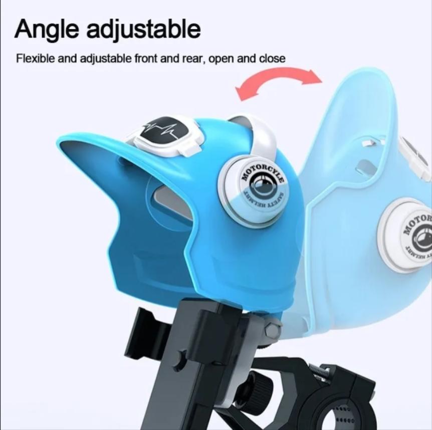 2025 Trendiger Mini-Helm Fahrrad Handyhalterung Halter Hochwertig Tragbar Elektrisches Motorrad Handyhalter Sonnenschutz Wasserdicht