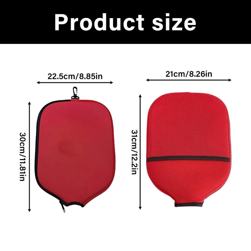 Neoprene Covers Pickleballs Racket Sleeve Waterproofs Paddles Cover Zipper Holder Case Paddles Shoulder Bag Easy to Carry