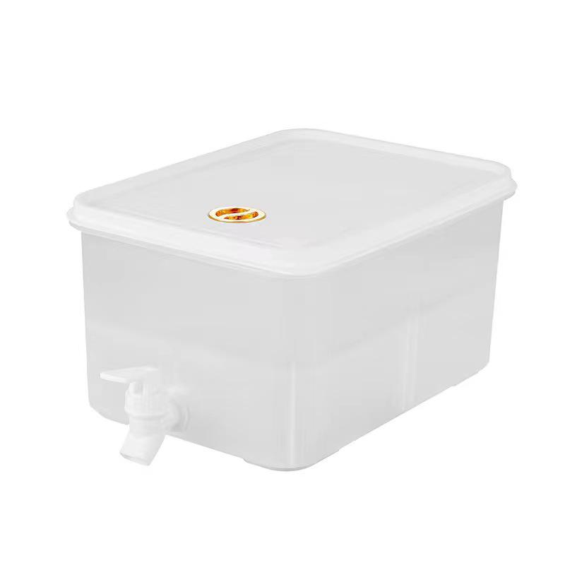 Large Capacity Refrigerator Pitcher with Spigot for Iced Drinks, Juice, and Fruit Tea