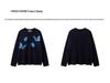 Unisex Butterfly Round Neck Sweater - Trendy, Soft & Fluffy Knit for Winter
