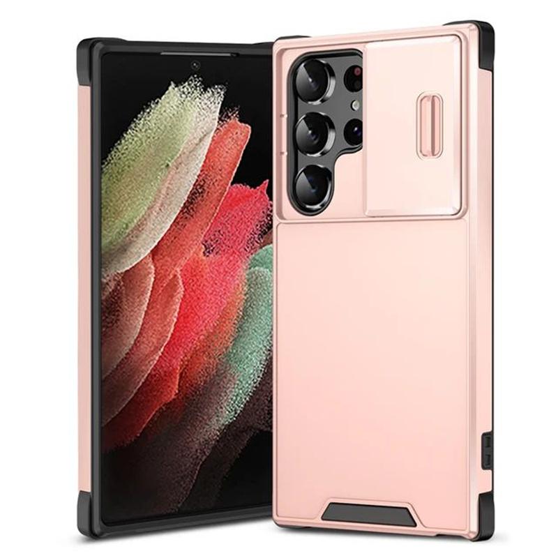 Military Grade Armor Slide Camera Protector Case For Samsung Galaxy S26 S25Edge S24 S23 S22 FE Plus Ultra Anti-Drop Rugged Cover