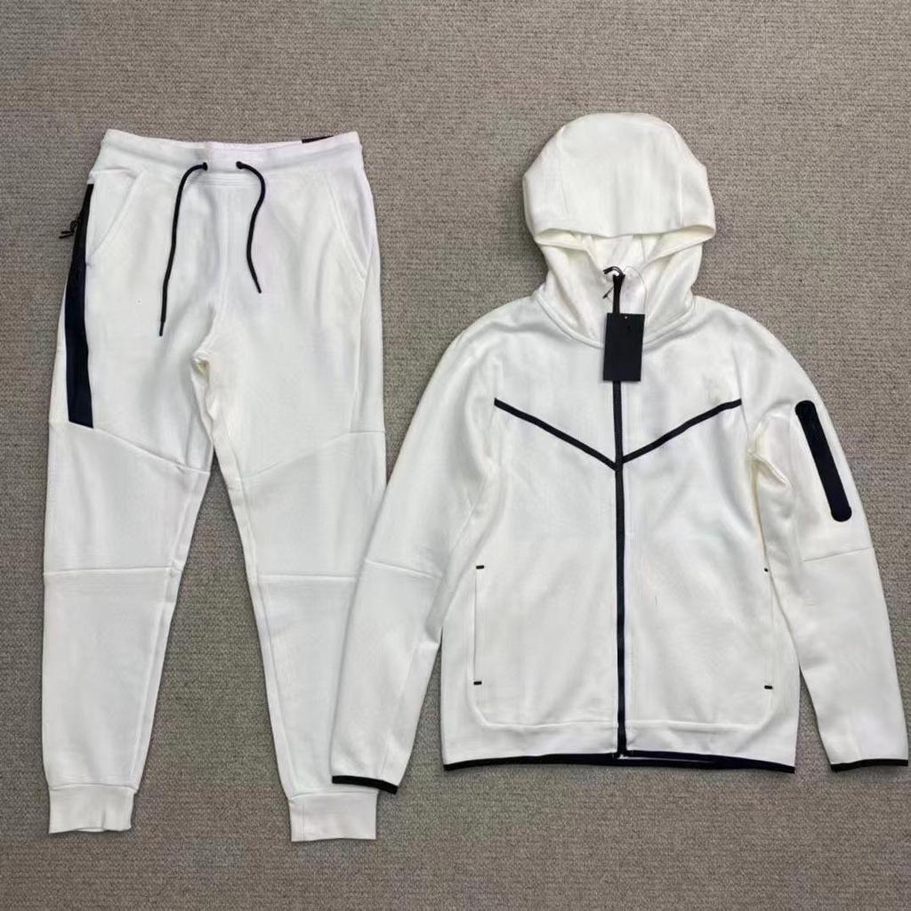 Tuta sportiva casual da uomo 2024 con cappuccio e zip laterale