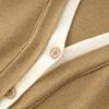 Contrast Color V-Neck Two-Piece Look Cardigan - Fashionable, Simple, Versatile Knitted Top for Women