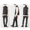 Arcade Lightweight Down Vest with Feather Size Charcoal Men's Blend, M,