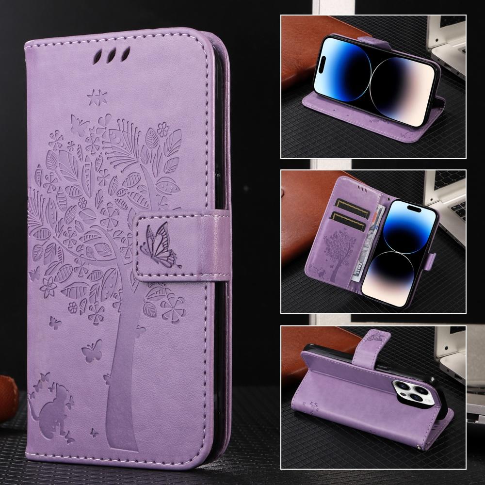 

Luxury Tree Leather Flip Wallet Case For Oneplus Nord 5 4 Nord CE5 4 3 Lite Cute Card Slots Magnetic Protect Cover Shell Fundas OnePlus Nord 5