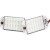 Energy-Saving 12V LED RV Lights with ON/Off Switch - 5W Daylight 6500K, 500LM - Interior Lighting for RV Van Trailer Camper Boat - Pack of 2