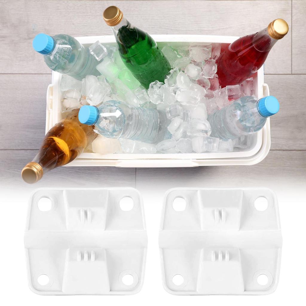 Durable Plastic Cooler Hinges Replacement set with Screws Heavy Duty Cooler Hinges Universal Fit for Secure Installation