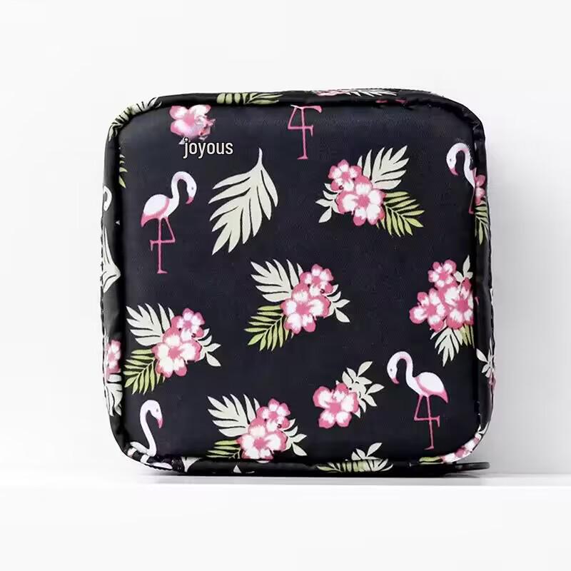 Large Capacity Cartoon Sanitary Napkin Storage Bag for Students