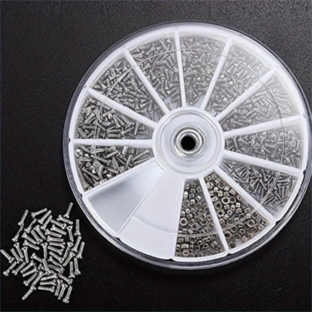 600pcs Small Screws With Screwdrivers, Stainless Steel Screws, Electronics Nut For Watch Eye Glasses, Clock Repair Tool Kits