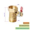 Aopin Ball Valve Brass G 3/8" Female Thread x G 3/8" Male Thread Valve