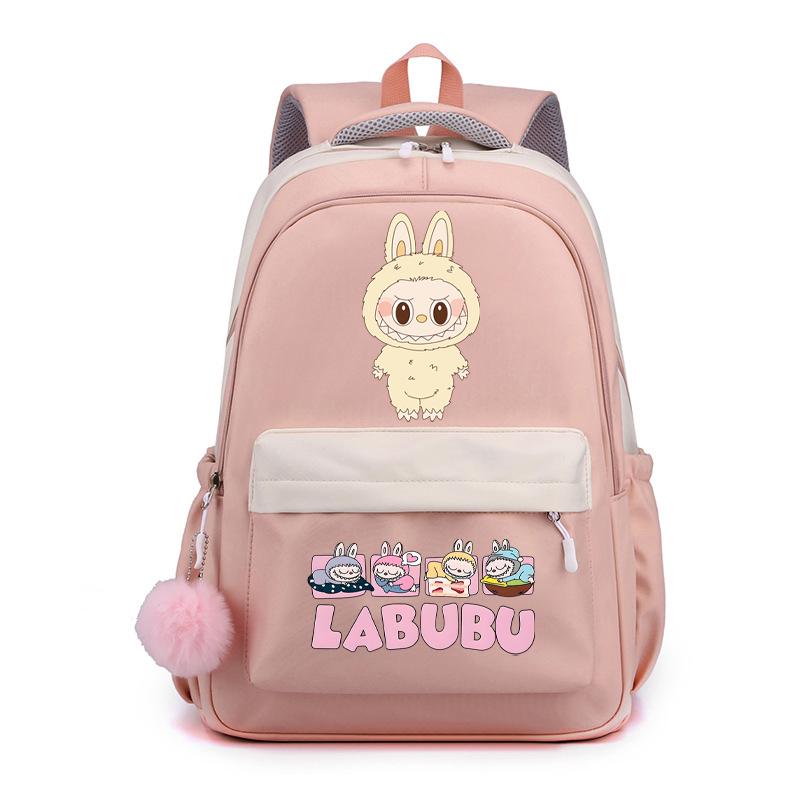 Cute Cartoon Printed Backpack Student Kid Schoolbag Women Large Capacity Waterproof Bookbag Kid Birthday Gift Travel Bag