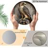 2D Flat Aluminum Eagle-Themed Wall Decor 7.87 Inches X 7.87 Inches Perfect for Farmhouses, Bars, Cafes, Parties, Front Doors, Porches, Indoor and