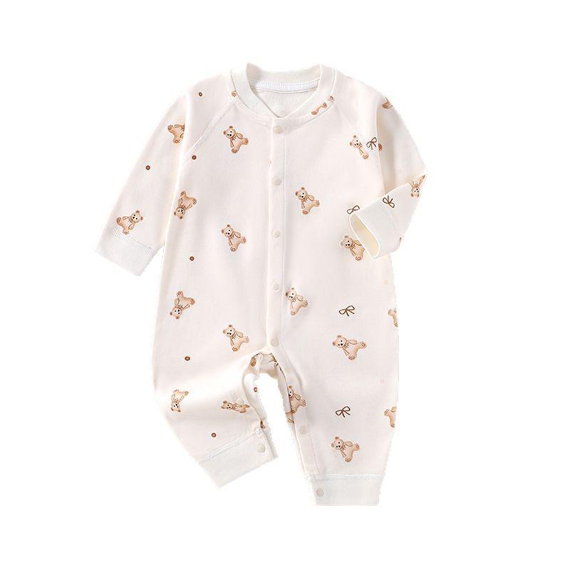 Tutina Neonato in Puro Cotone - Primavera & Autunno, Morbido Design Senza Ossature per Gattonare