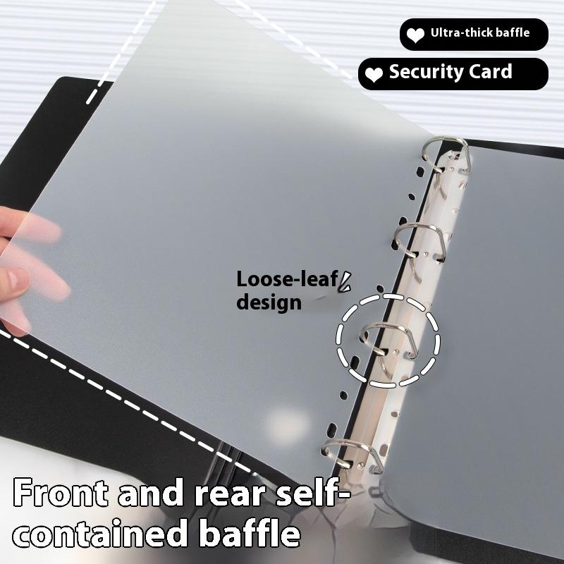 Large Capacity A4 With Straps Nine-Grid Photo Album 3-Inch Photo Storage And Collecting Binder For Small Cards Photocard Holder