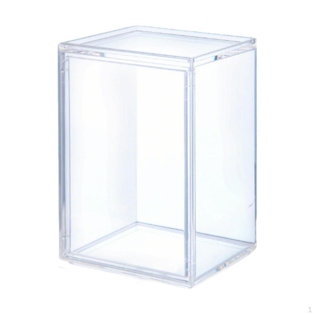 Acrylic Display Case Doll Box Showcase Storage Organizer for Office Desk