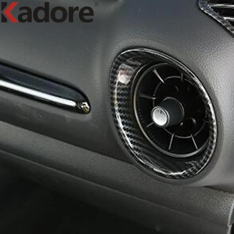 For Kia Cerato Forte K3    Carbon Fiber Car Front Side Air Condition Vent Outlet Cover Trim Interior Accessories