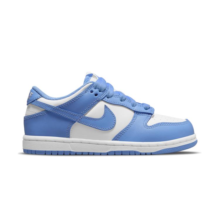 New Nike Kids Dunk Low 'UNC' Sneakers CW1588-103