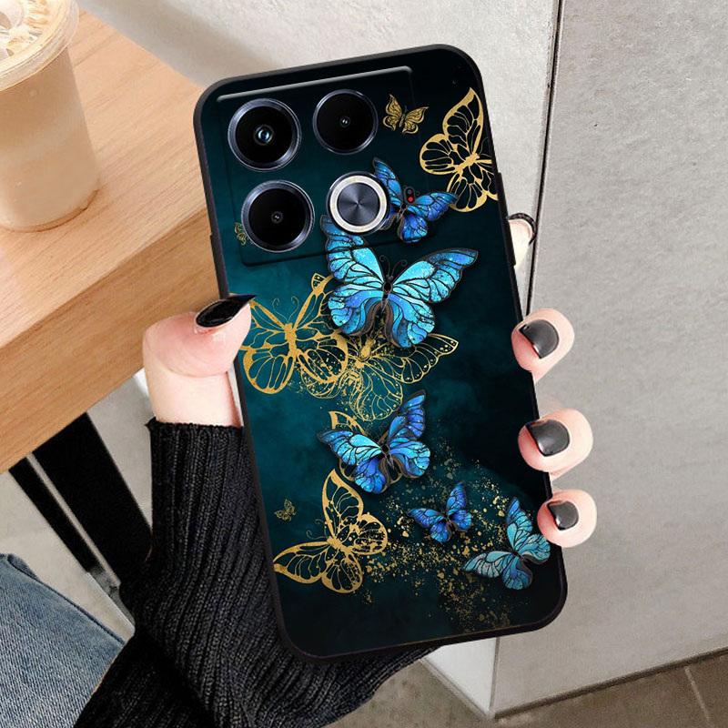 For Infinix Note 40 4G Phone Case X6853 Black TPU Back Cover For Infinix Note 40 Cases Soft Silicone Shell Note40 Funda Bumper