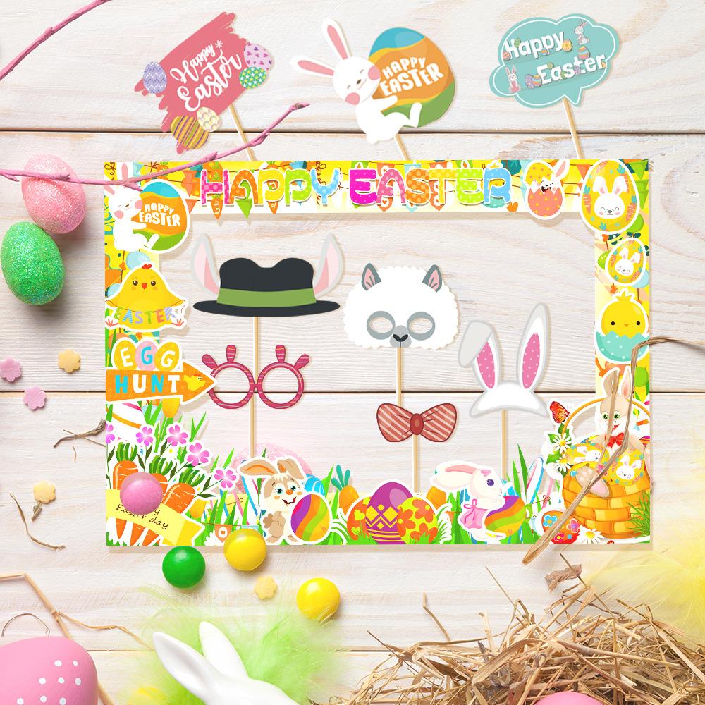 New Style, Easter Theme, Cartoon, Cute Rabbit Egg, DIY Handheld Camera, Photo Frame, Decorative Items
