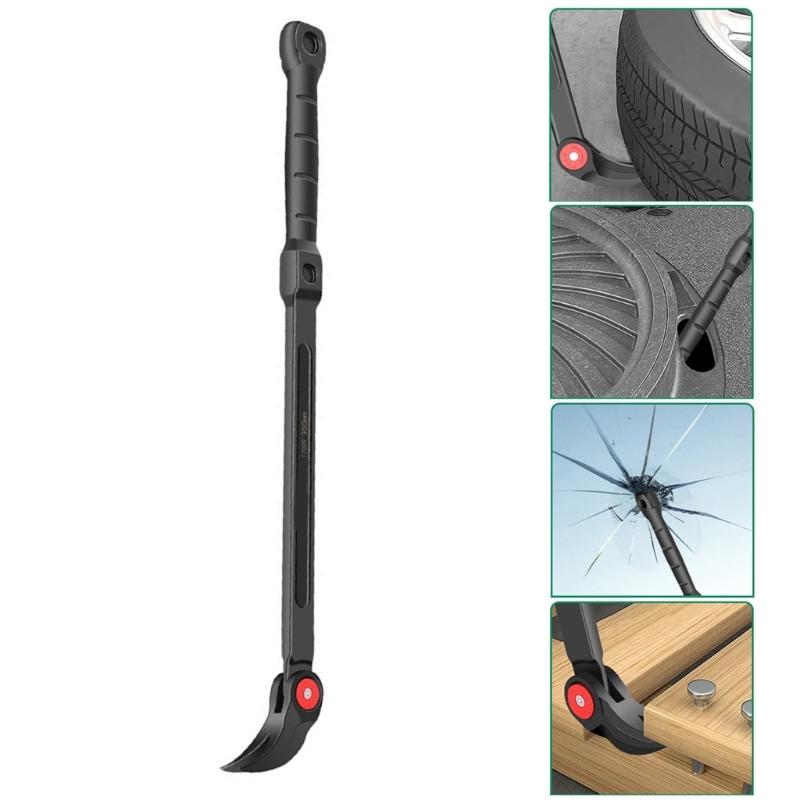 Adjustable Long Tire Pry Bar Tire Replacement Tool Car Pry Bar Heavy Duty Pry Bar Removal Hand Tool 14/18inch