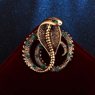 1 STK Retro Geschenk für Männer Mode Metall Schlange Korsage Accessoires Brosche Anstecknadeln Schmuck