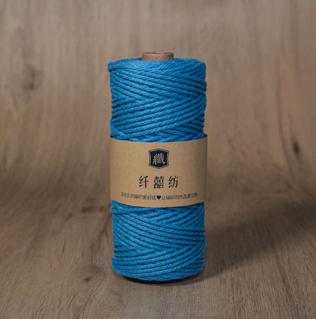 3Mm100M Farbiger Baumwollseilfaden Handgefertigt Diy Gebündelt Gewebte Tasche Wickelgarn Dekofaden Wandteppich Zubehör Material