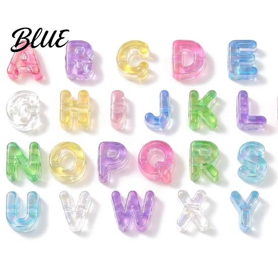 Bulk Letter Beads for Party Favors 26Pcs A to Z Acrylic Alphabet Beads Chunky Large Crafting Accessories Luggage Tags Colorful DIY Keychains
